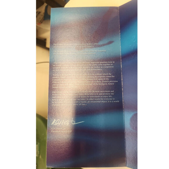 Swatch Watch GLORIOUS RUNNER GK295PACK1 1999 Olympic Specials New In Box - Picture 12 of 15